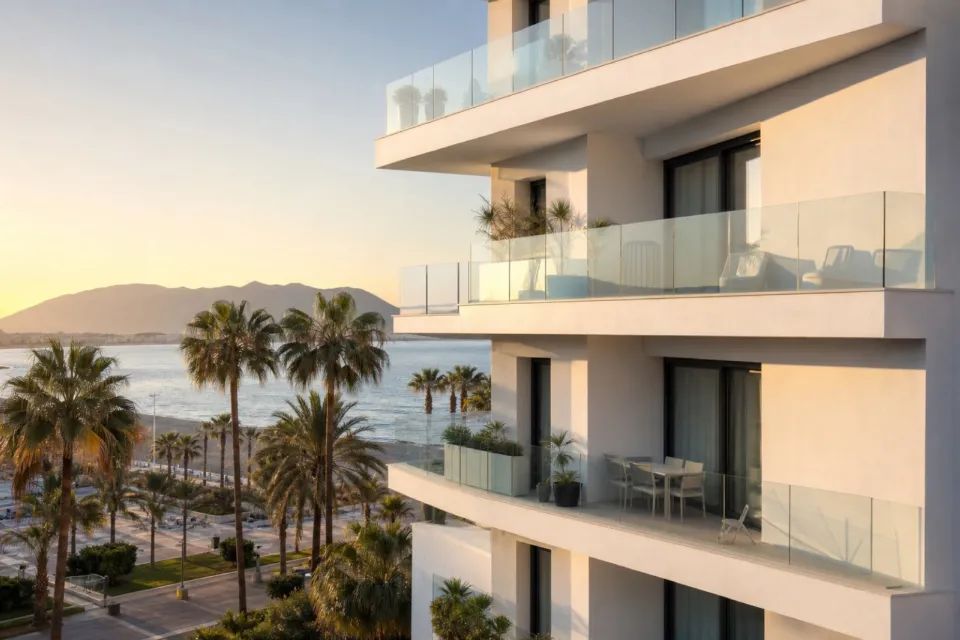 Apartamento junto a la playa con vistas panorámicas al mar en Adeje